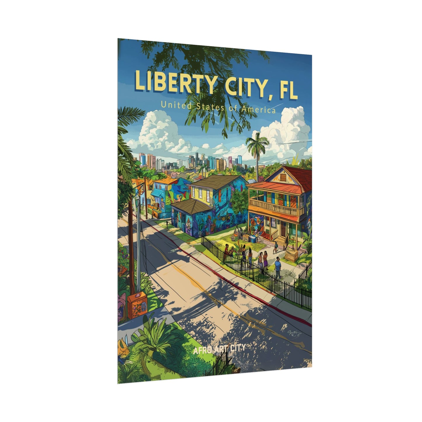 🇺🇸 United States - Liberty City, FL ｜ Poster