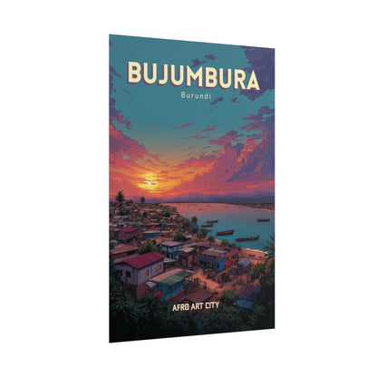 Burundi - Bujumbura｜Poster — City Map Travel Wall Art