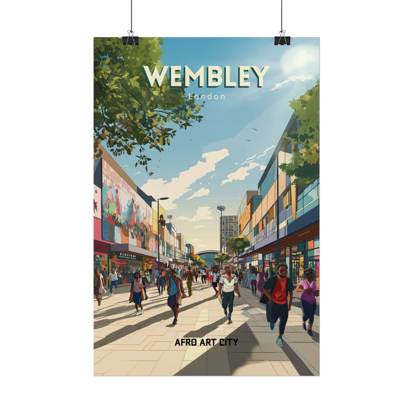 🇬🇧 United Kingdom - Wembley ｜ Poster