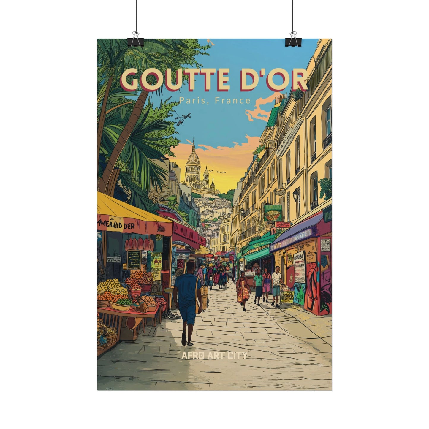🇫🇷 France - Goutte d'or, Paris ｜ Poster