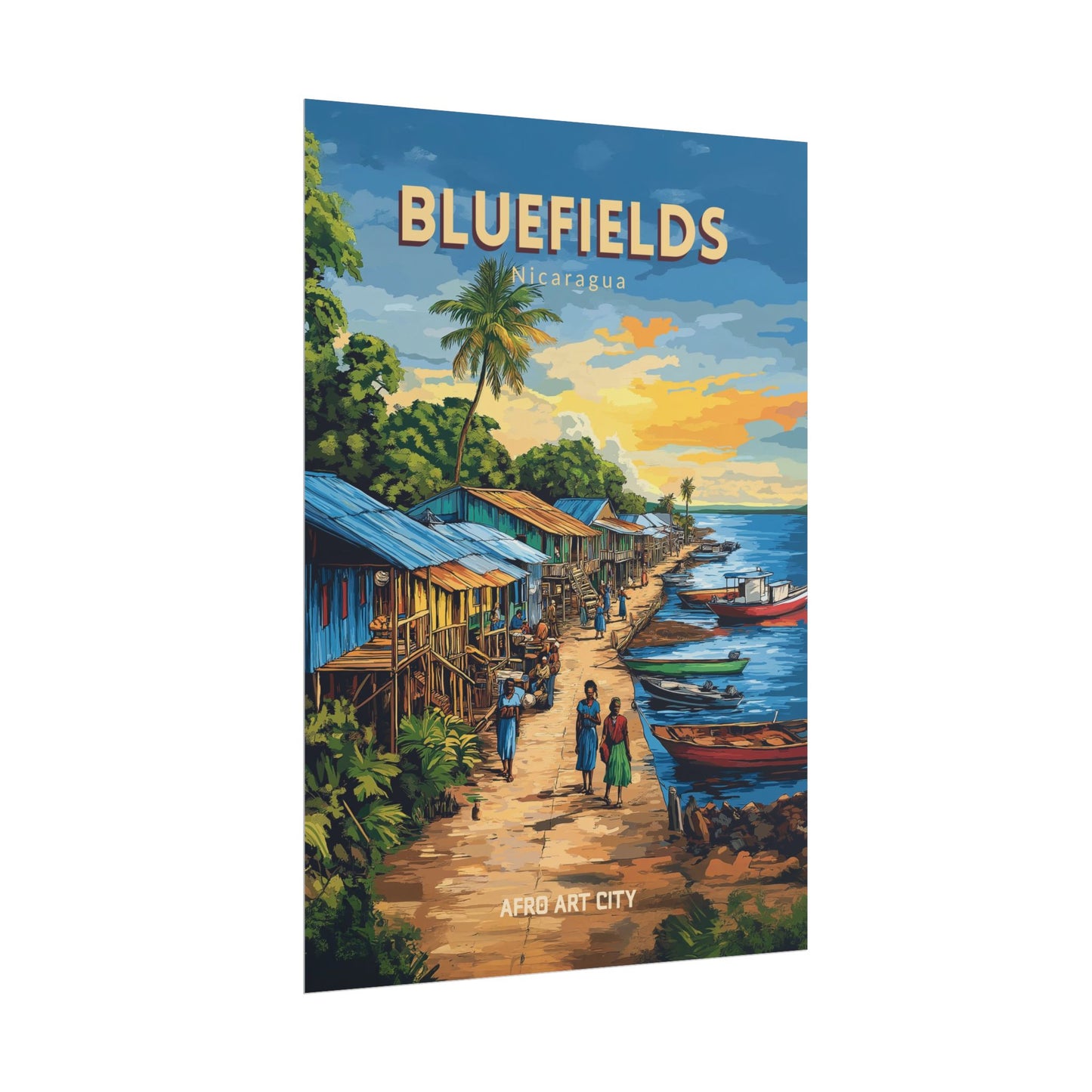 🇳🇮 Nicaragua - Bluefields ｜ Poster