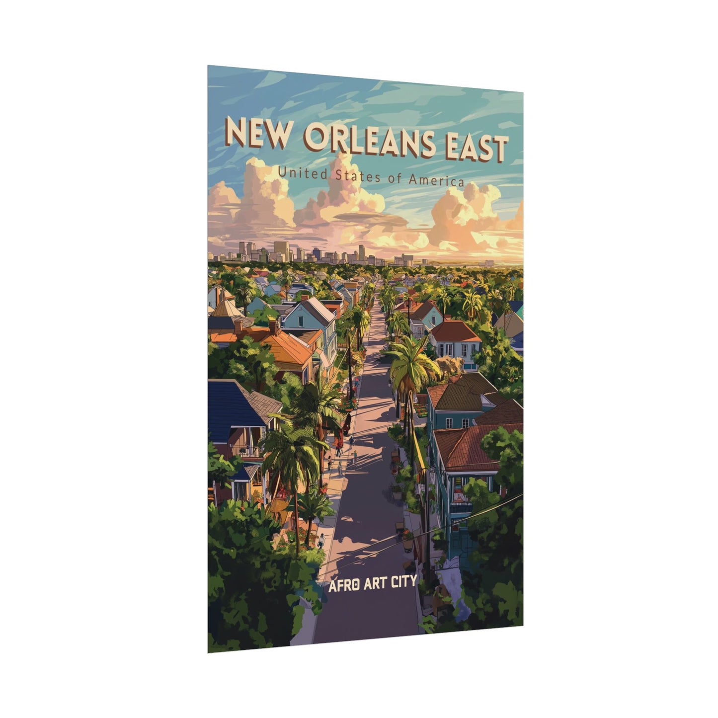 🇺🇸 United States - New Orleans East, LA ｜ Poster