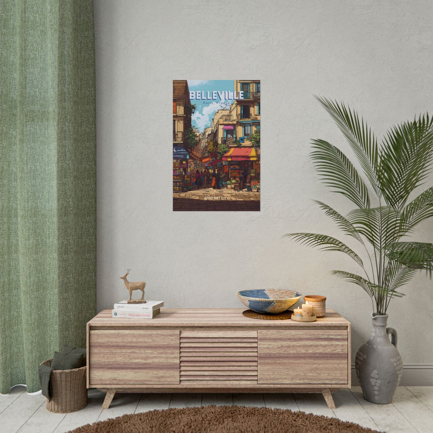 🇫🇷 France - Belleville, Paris ｜ Poster
