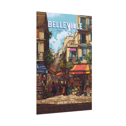 🇫🇷 France - Belleville, Paris ｜ Poster
