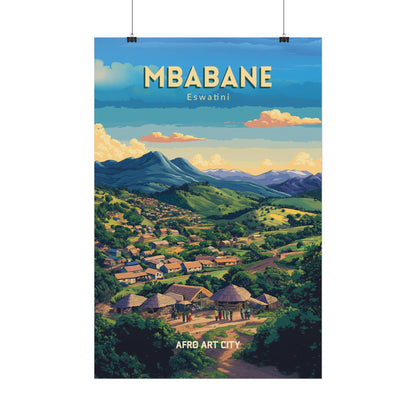 🇸🇿 Eswatini - Mbabane ｜ Poster