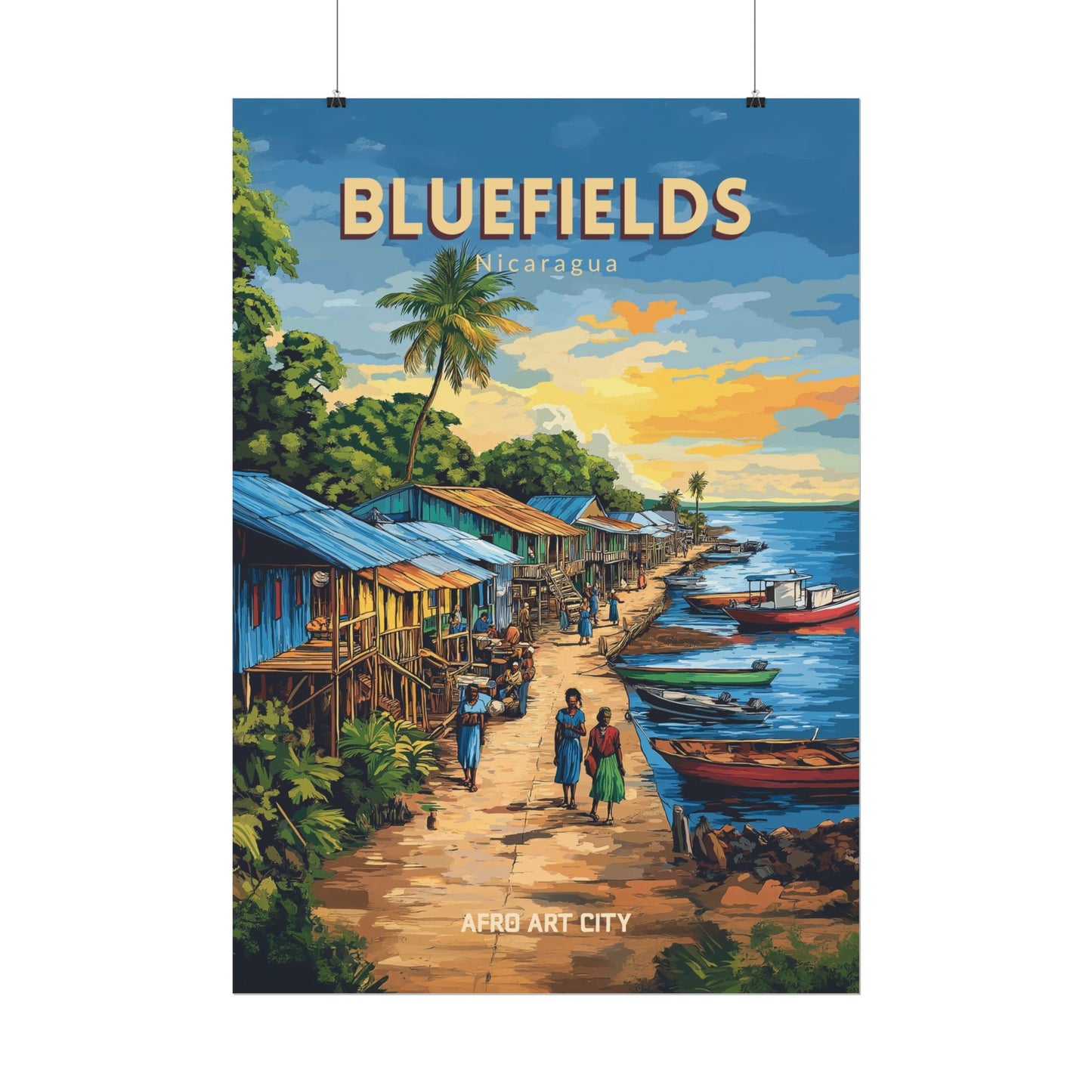 🇳🇮 Nicaragua - Bluefields ｜ Poster