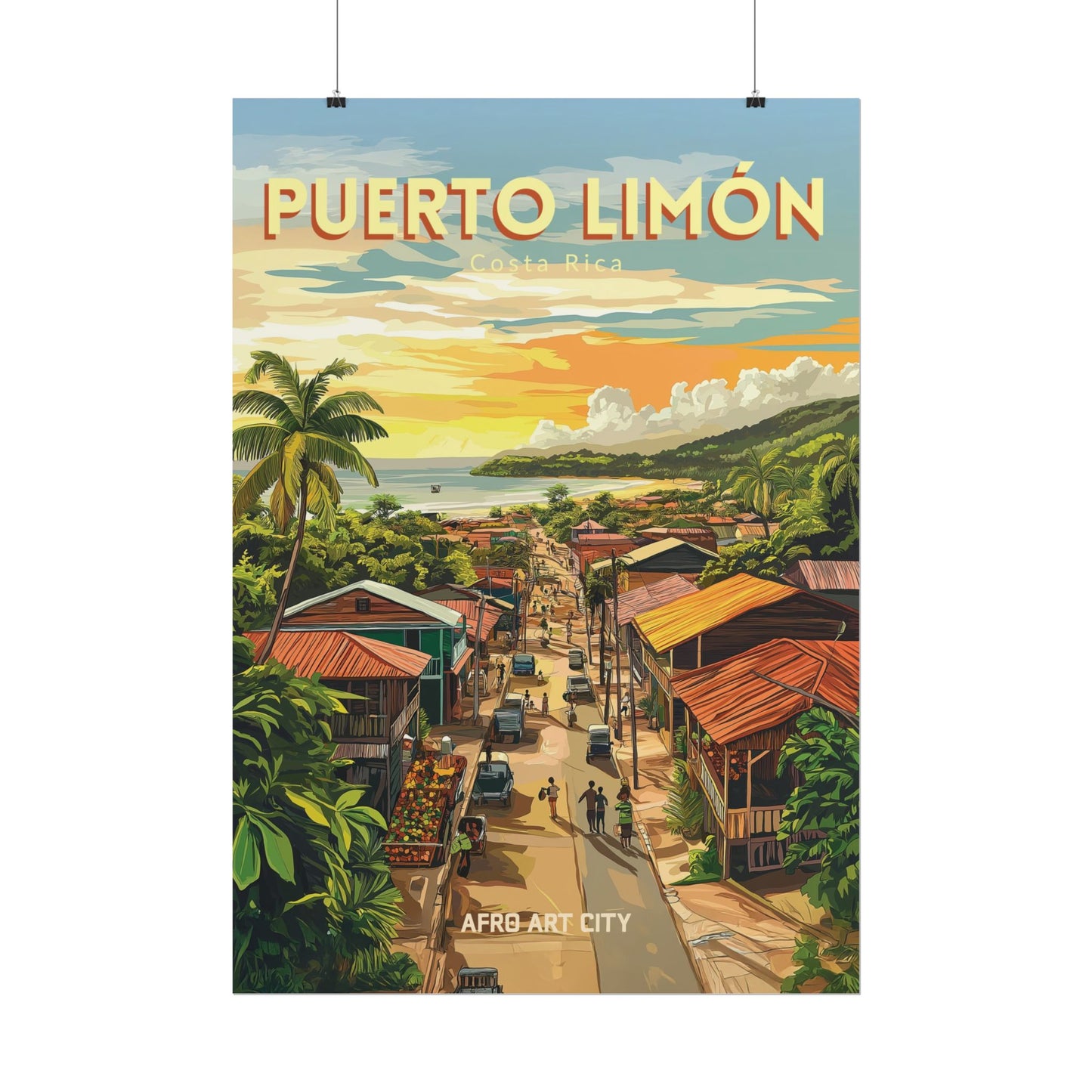 🇨🇷 Puerto Limón - Costa Rica ｜ Poster