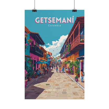 🇨🇴 Colombia - Getsemaní, Cartagena ｜ Poster