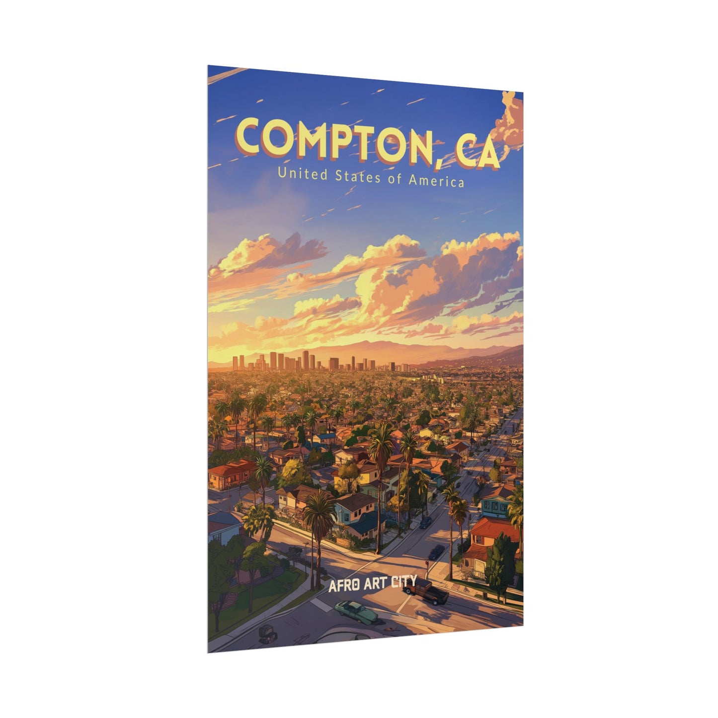 🇺🇸 United States - Compton, CA ｜ Poster