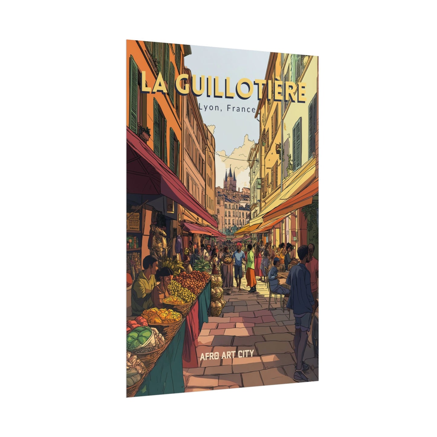 🇫🇷 France - La Guillotière, Lyon ｜ Poster