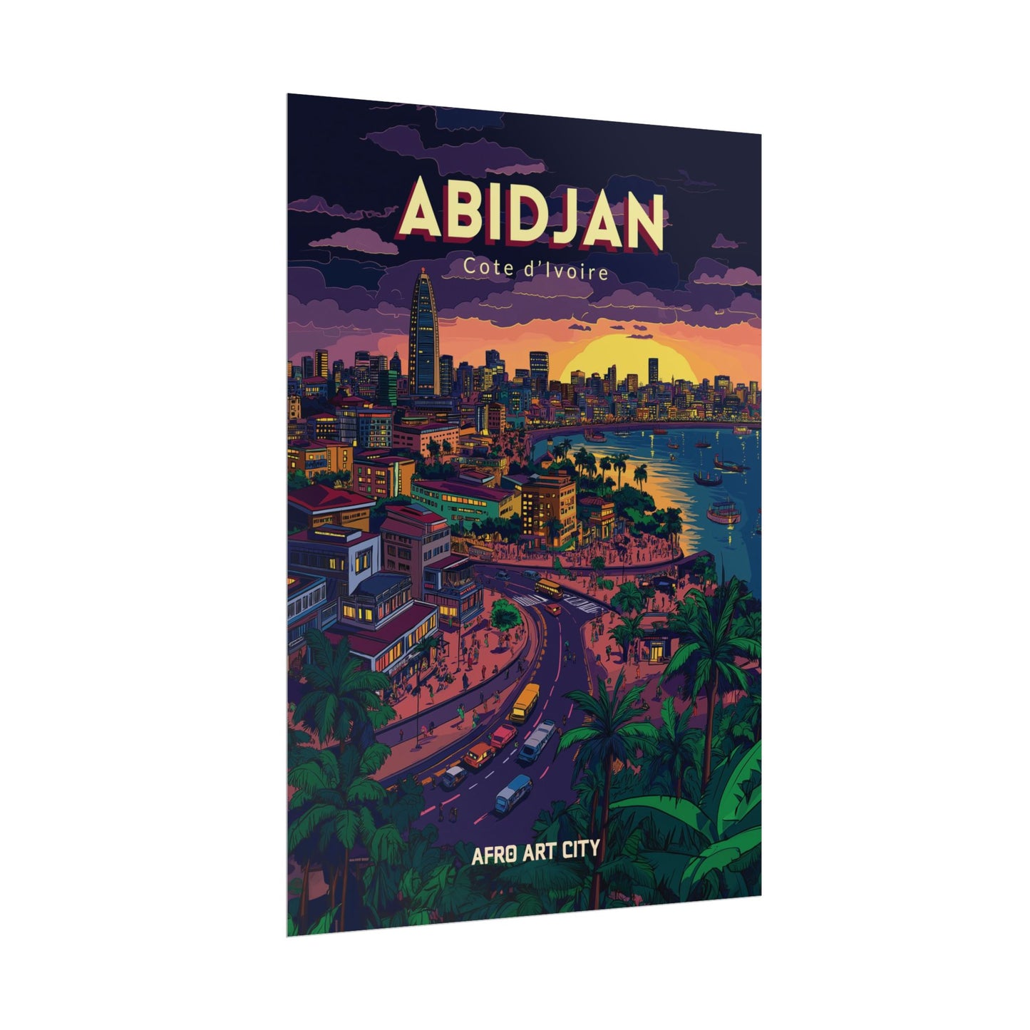 🇨🇮 Cote d'Ivoire - Abidjan ｜ Poster