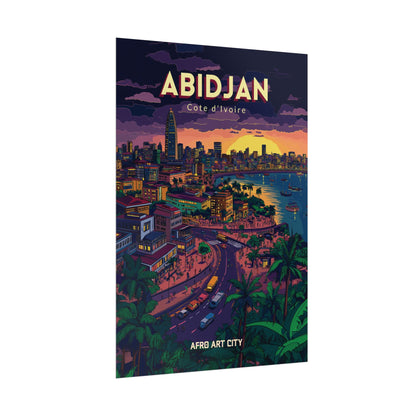 🇨🇮 Cote d'Ivoire - Abidjan ｜ Poster