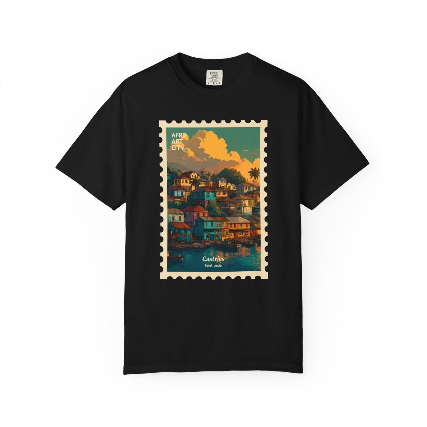 Saint Lucia - Castries | Postcards Travel T-Shirt