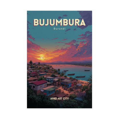 Burundi - Bujumbura｜Poster — City Map Travel Wall Art