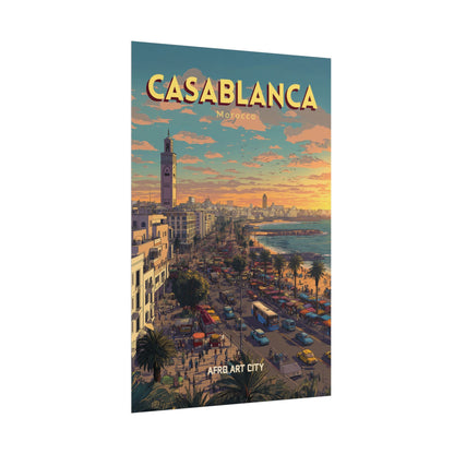 🇲🇦 Casablanca - Maroc ｜ Affiche