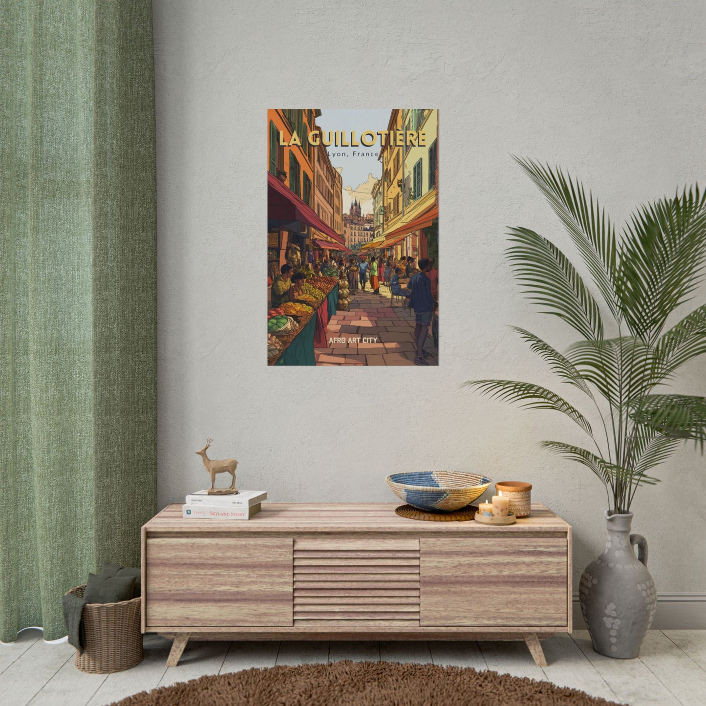🇫🇷 France - La Guillotière, Lyon ｜ Poster