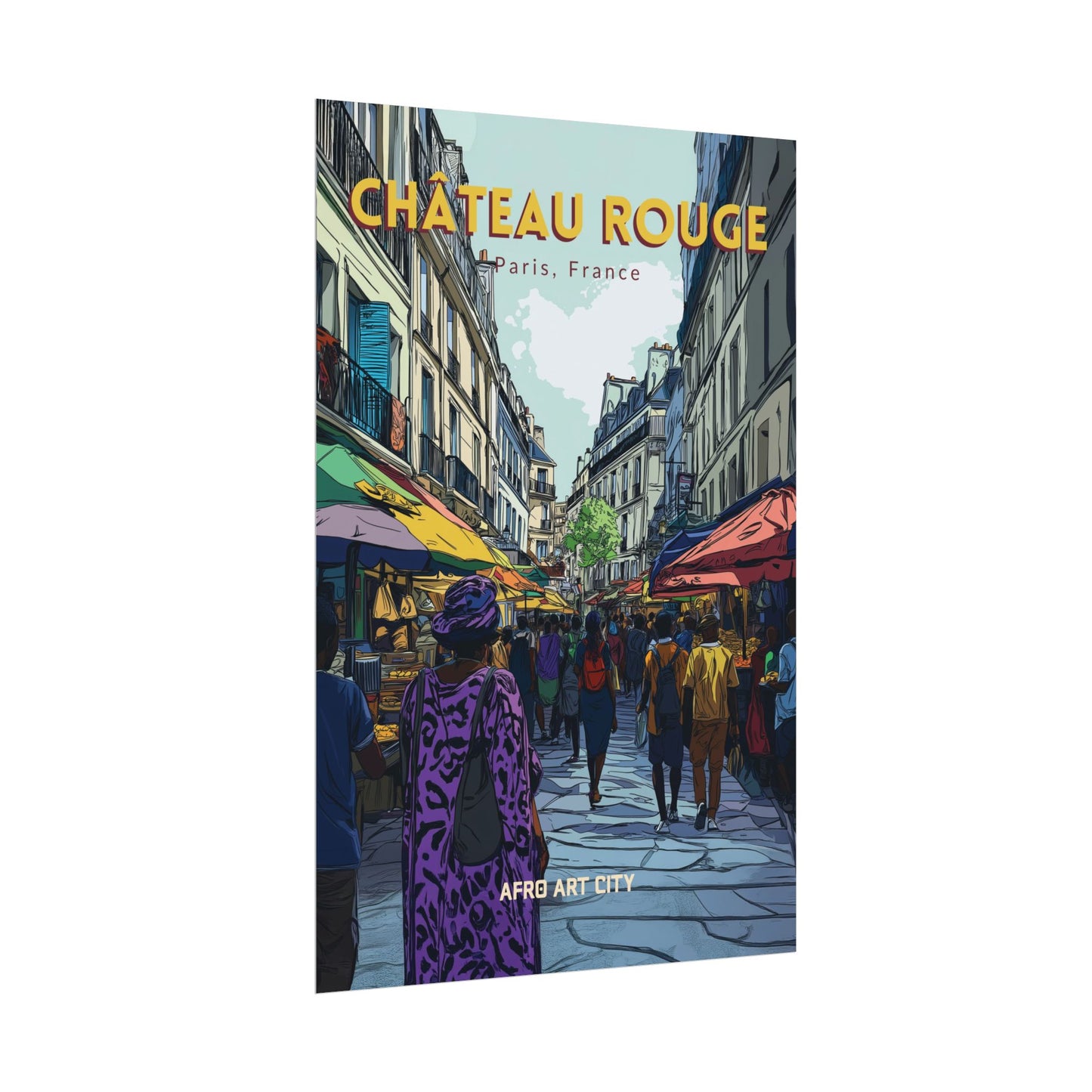 🇫🇷 France - Château Rouge, Paris ｜ Poster