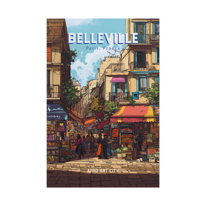 🇫🇷 France - Belleville, Paris ｜ Poster