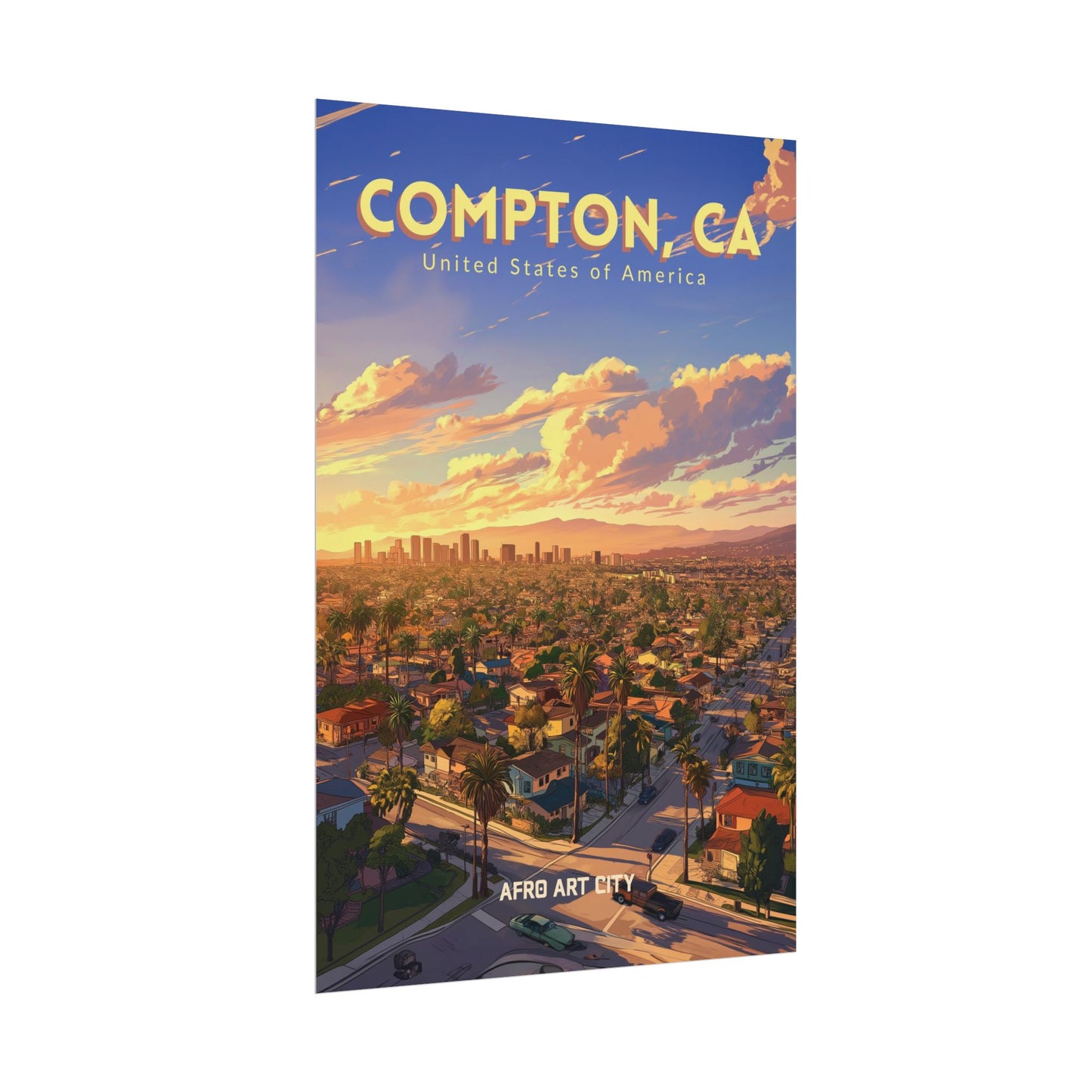 🇺🇸 United States - Compton, CA ｜ Poster