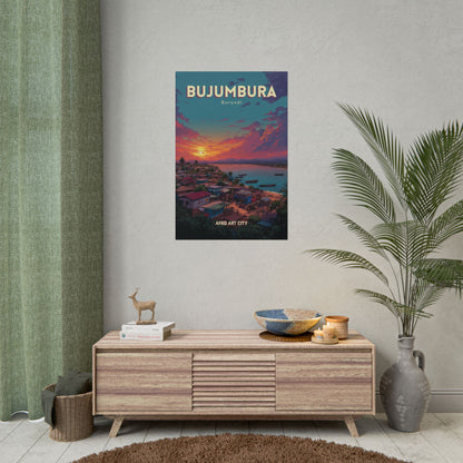 Burundi - Bujumbura｜Poster — City Map Travel Wall Art