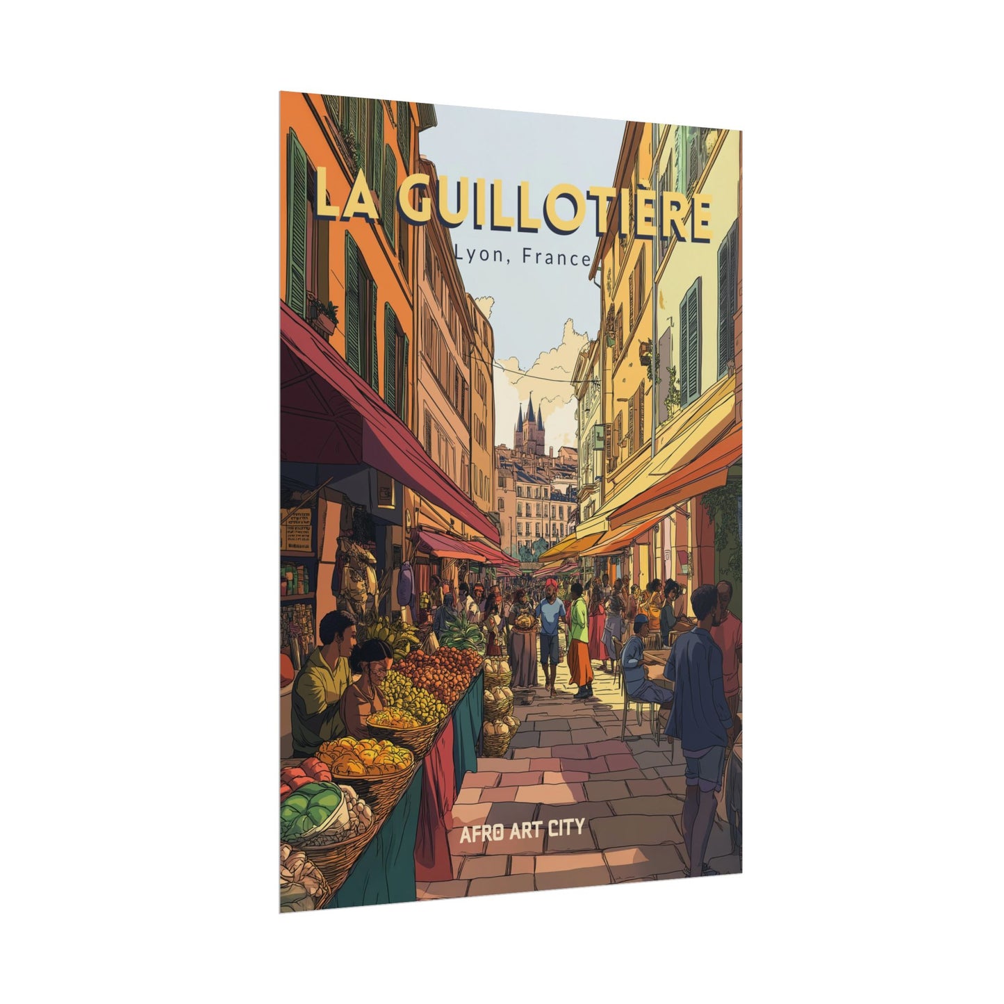 🇫🇷 France - La Guillotière, Lyon ｜ Poster