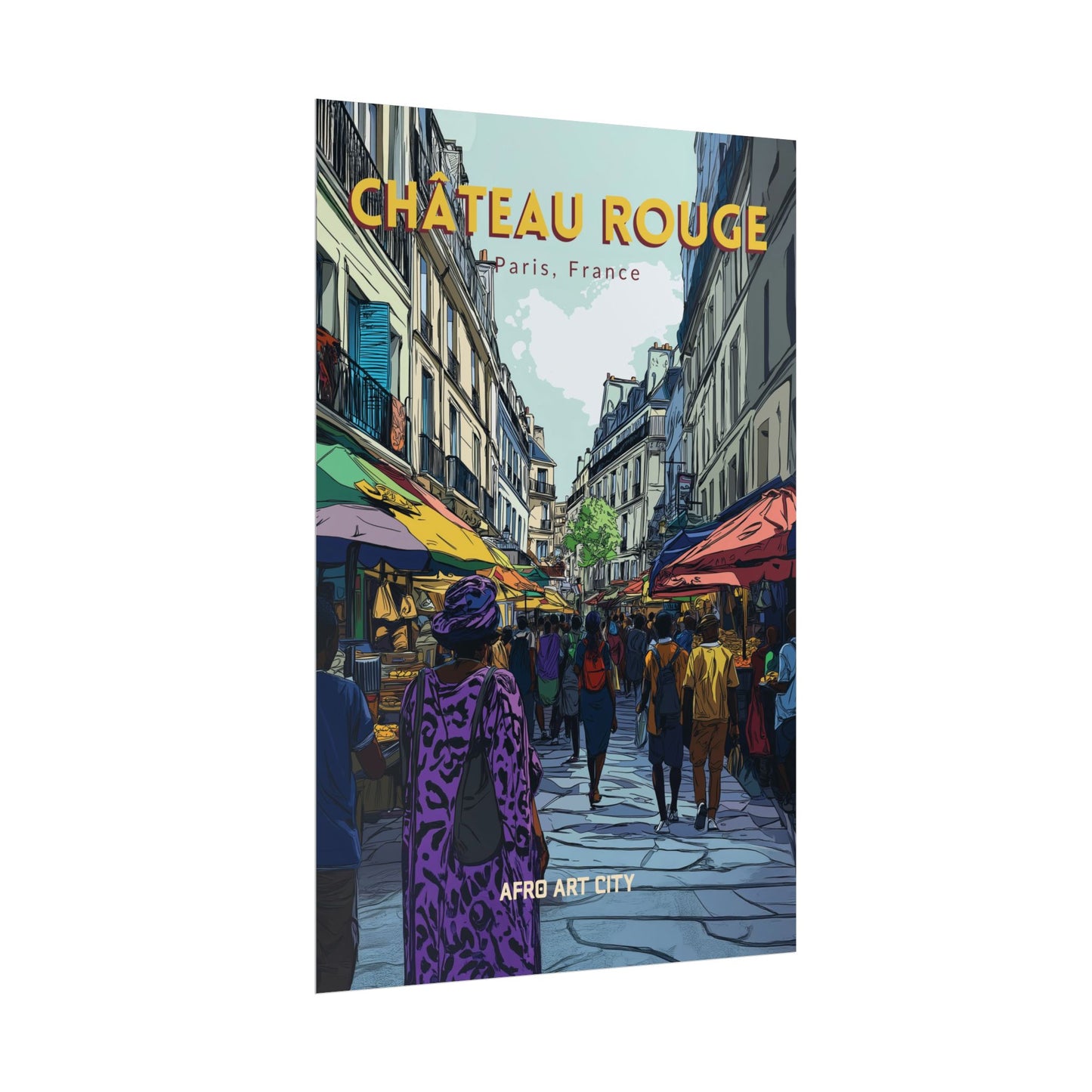 🇫🇷 France - Château Rouge, Paris ｜ Poster