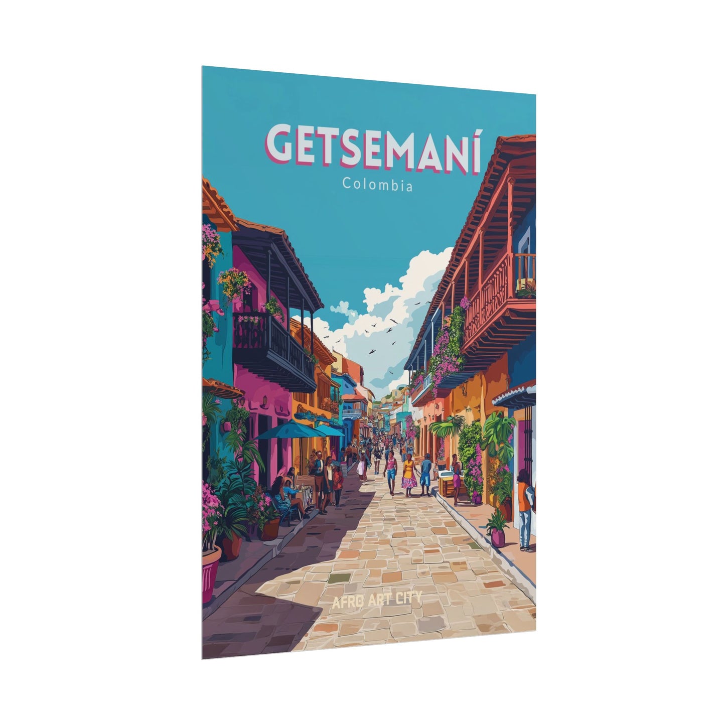 🇨🇴 Colombia - Getsemaní, Cartagena ｜ Poster