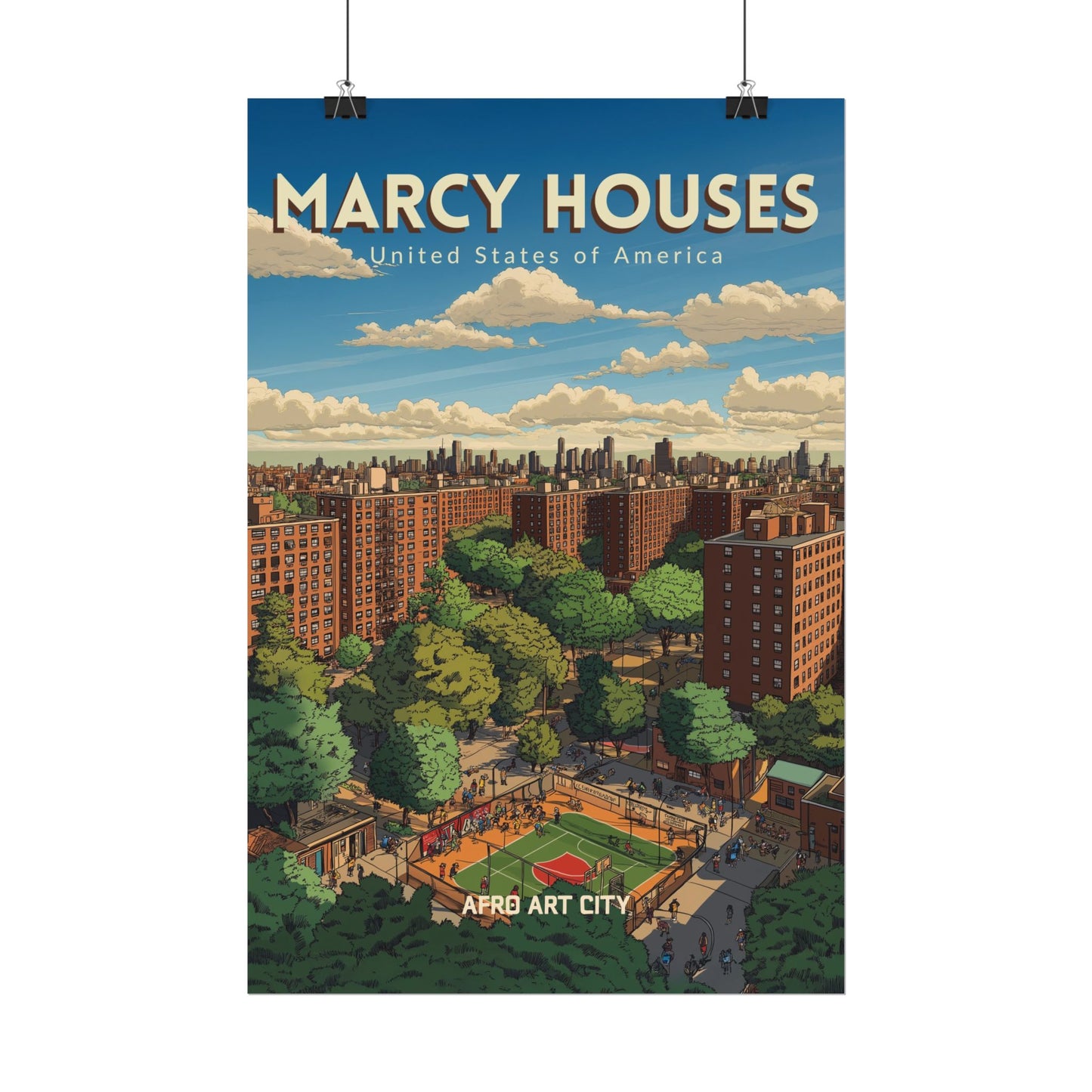 🇺🇸 United States - Marcy Houses, NY ｜ Poster
