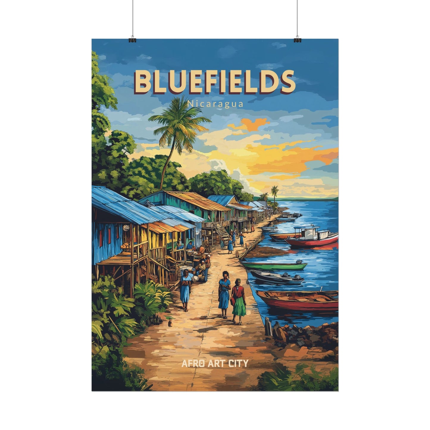 🇳🇮 Nicaragua - Bluefields ｜ Poster