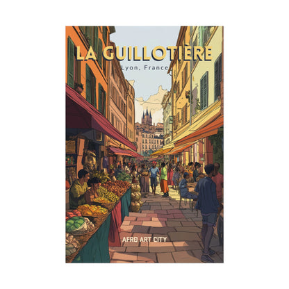 🇫🇷 France - La Guillotière, Lyon ｜ Poster