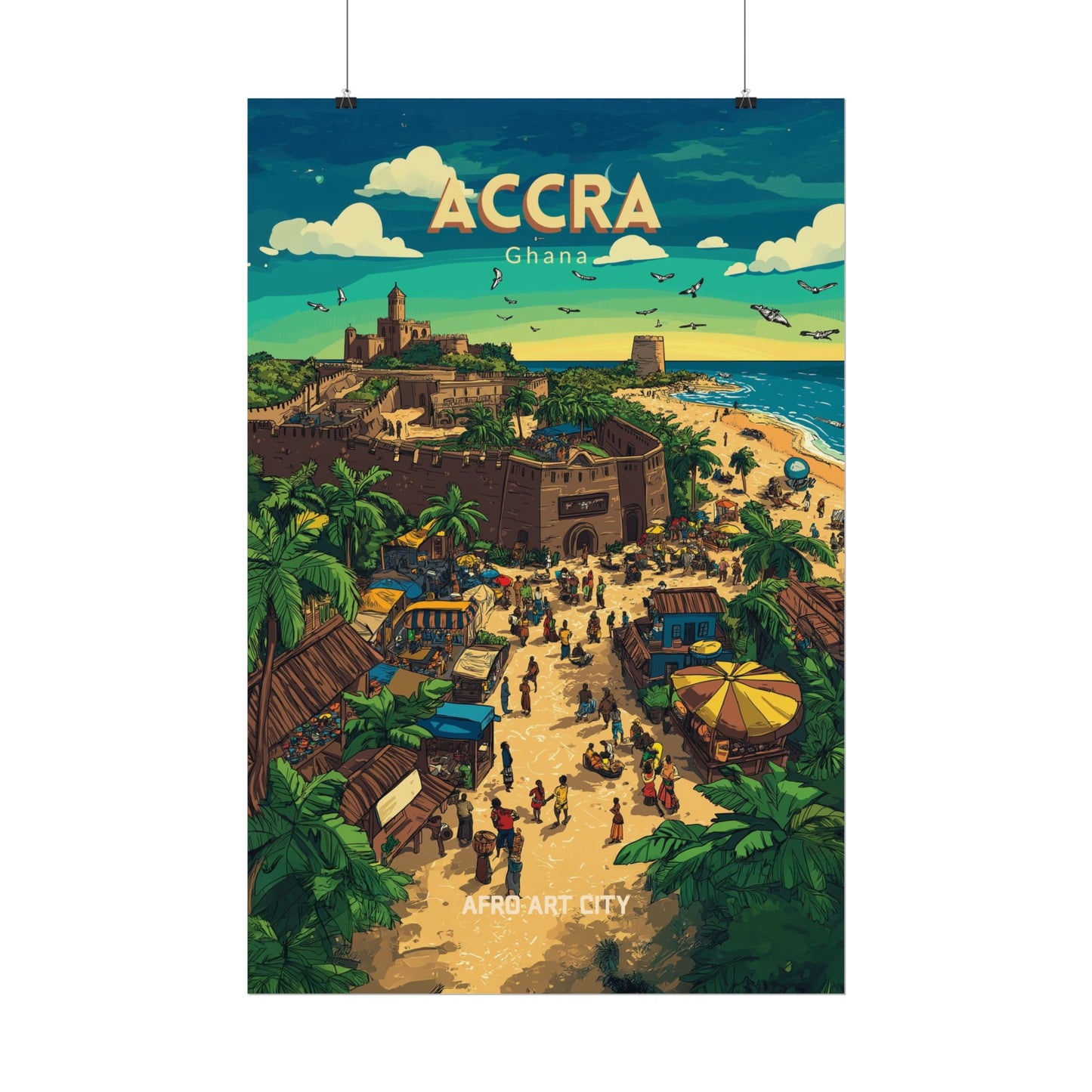 🇬🇭 Ghana - Accra ｜ Poster