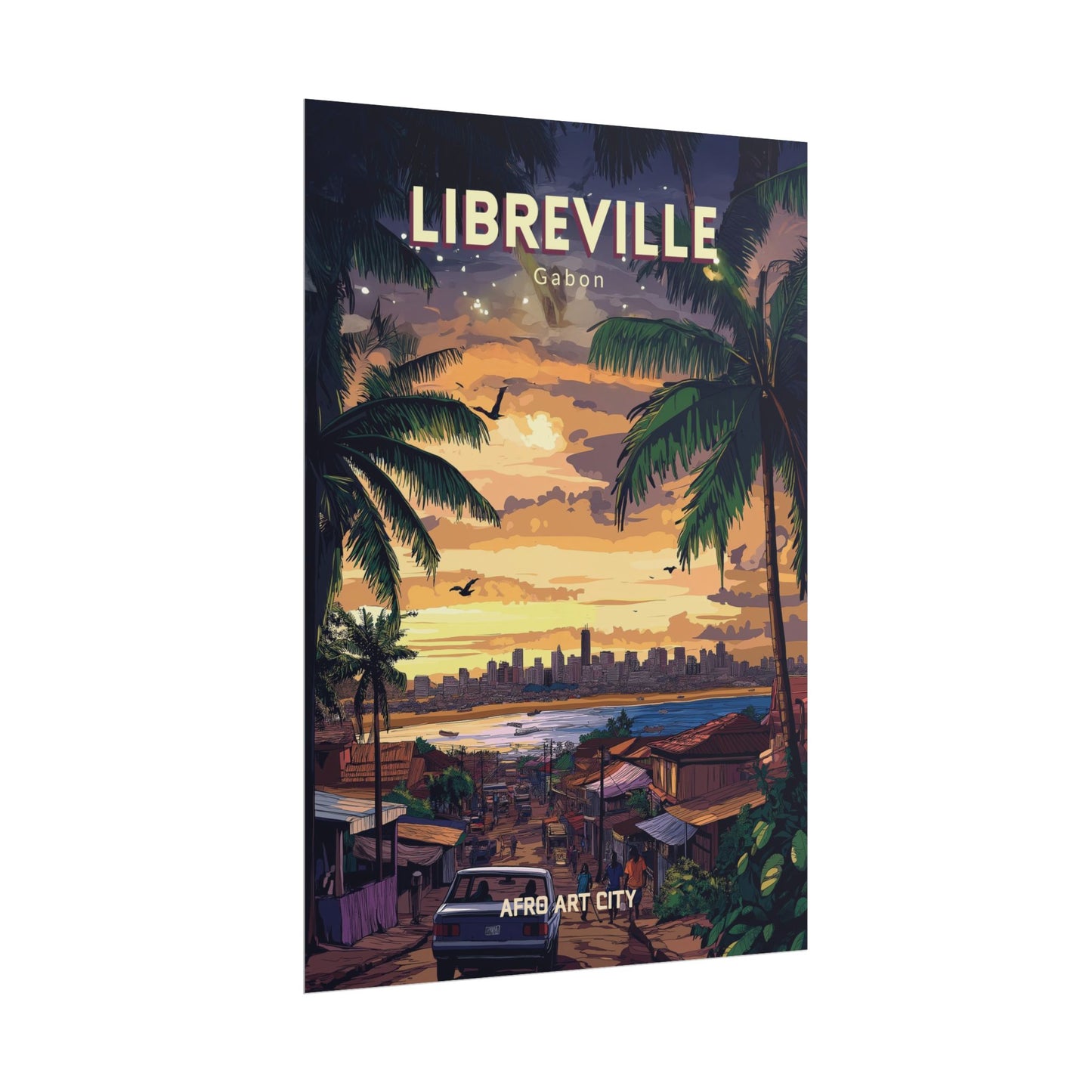 🇬🇦 Gabon - Libreville ｜ Poster