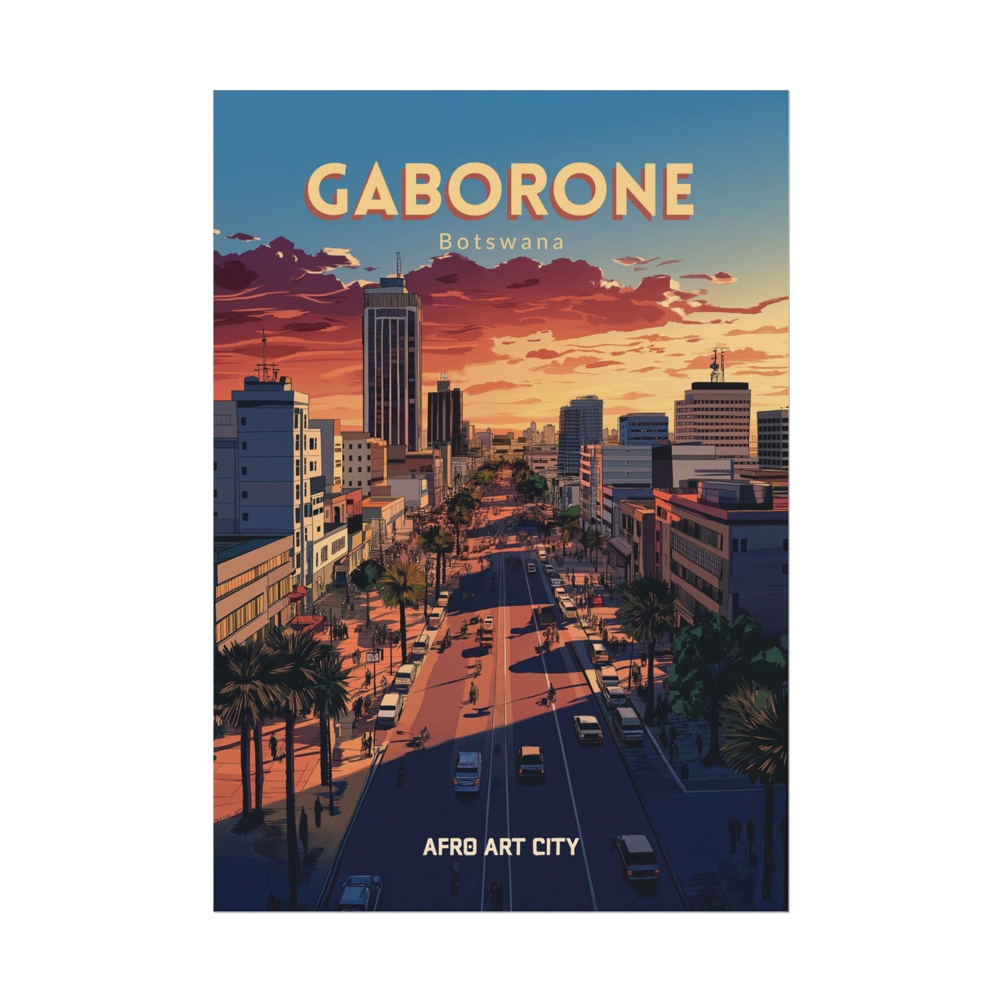 🇧🇼 Botswana - Gaborone ｜ Poster