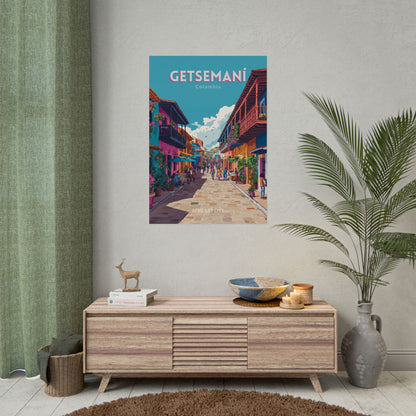 🇨🇴 Colombia - Getsemaní, Cartagena ｜ Poster