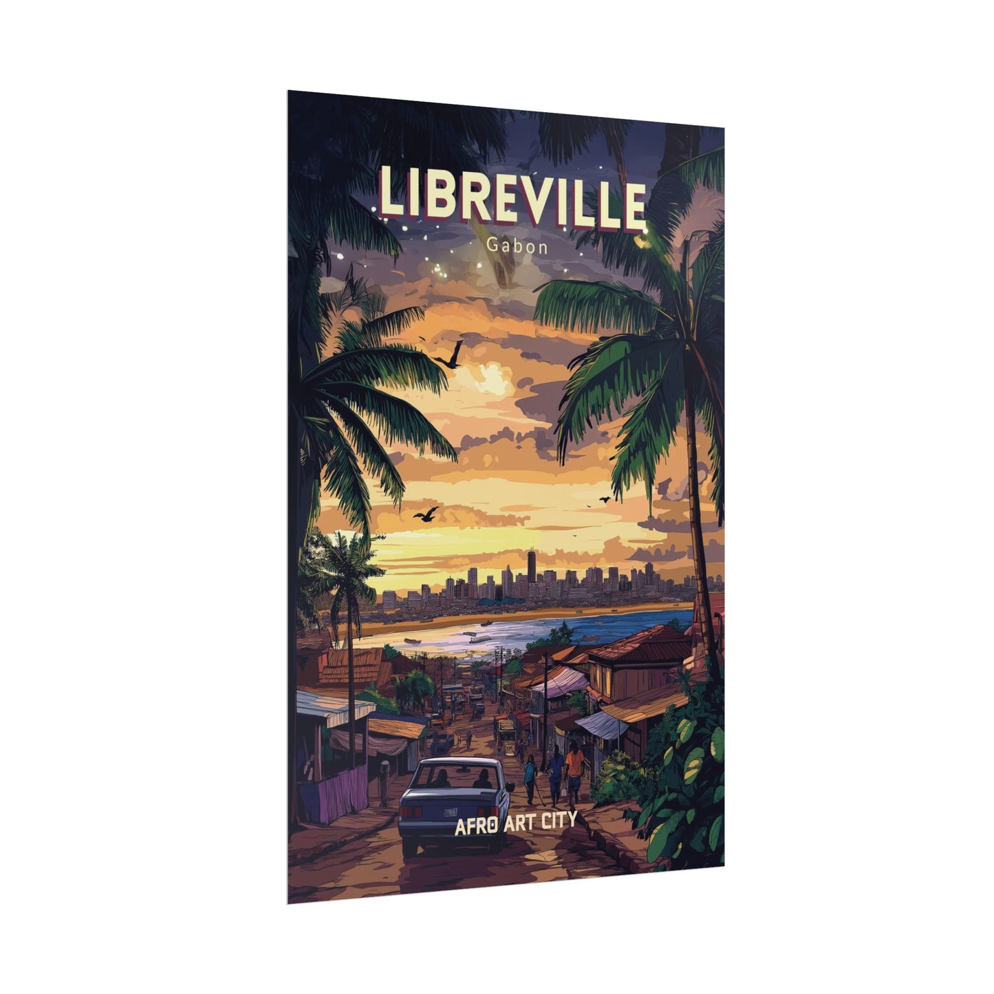 🇬🇦 Gabon - Libreville ｜ Poster