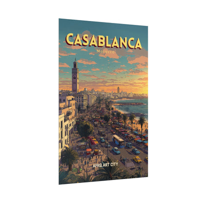 🇲🇦 Casablanca - Maroc ｜ Affiche